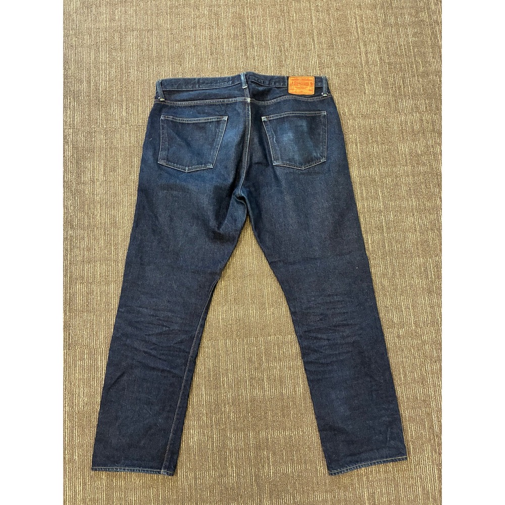 Boncoura 66 Denim Jeans Indigo Japanese Selvedge Men's Size 38 Button Fly - Picture 2 of 5